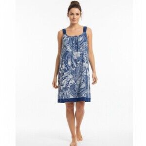 Secret Treasures size XL 12-14 Sleep Dress Sleeveless Blue Lightweight